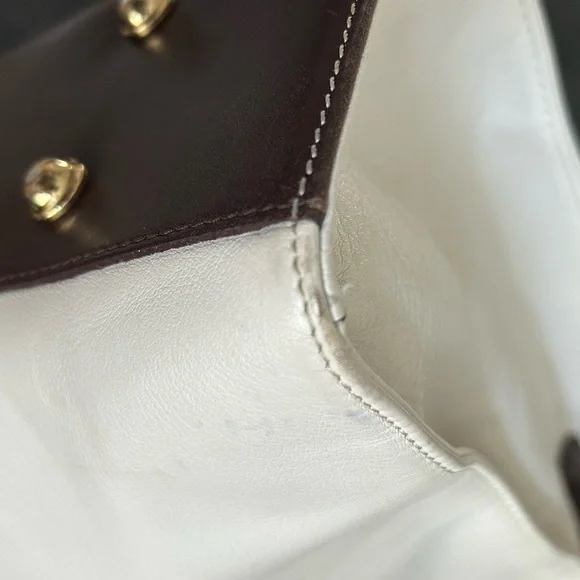 Brahmin Green and White Tote with Elegant Design - Picture 12 of 12